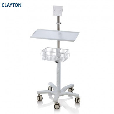 Patient Monitor Wheels Stainless Steel Hospital Equipment Automatic Pap Trolley Silent Workstation